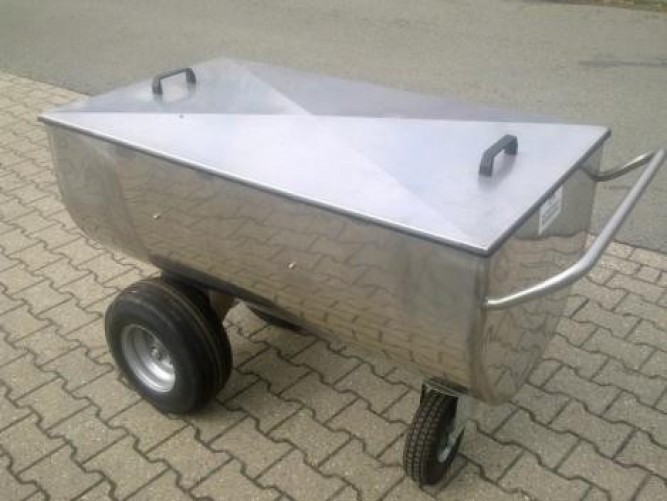 Stainless steel feed wagon 